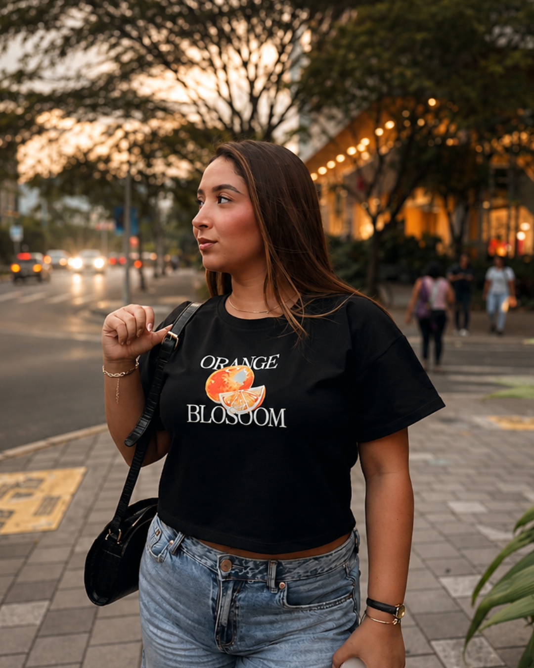 Camiseta corta oversize ORANGE
