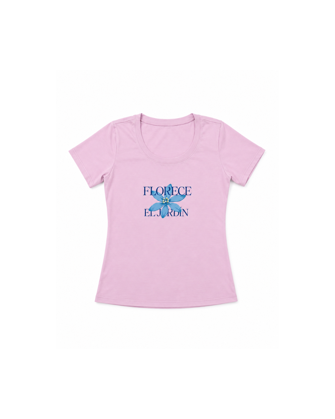 Camiseta semi ajustada FLORECE