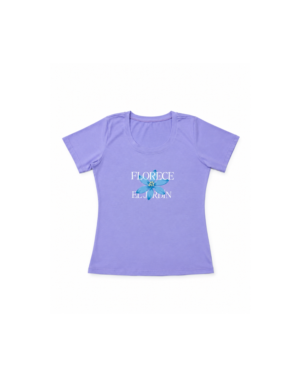 Camiseta semi ajustada FLORECE